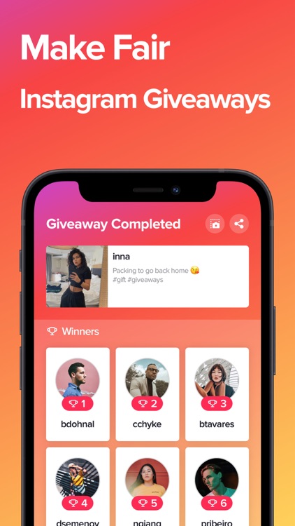 Giveaway Picker for Instagram™ by Omer Faruk